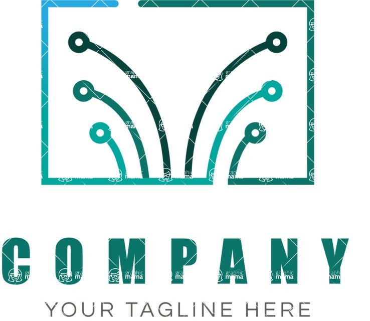 Business Logo Templates - vector graphics in a pack from GraphicMama - Modern Tech Business Logo Design